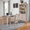 International Concepts Desk with Drawer, Small Size And Chair 20 in D X 20 H, 30 W X Hardwood, Washed Gray Taupe K09-OF-49-C10 - alternate 3